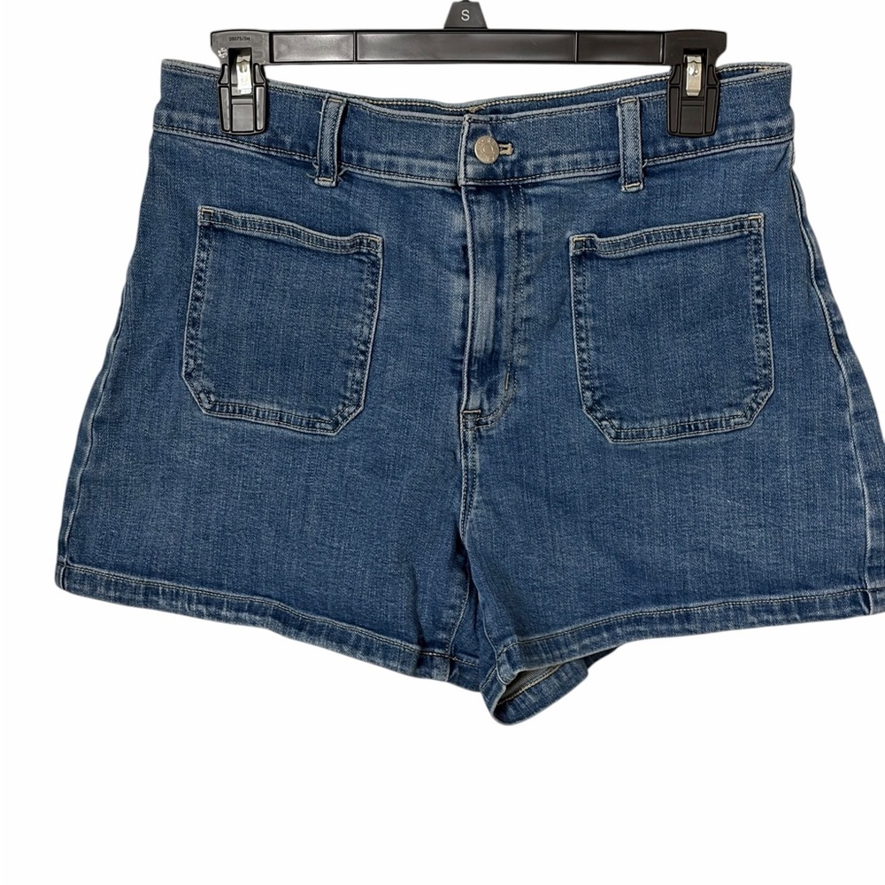 J. Crew Medium Blue Front-Pocket Denim Shorts